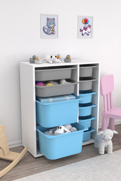 Hanah Home Zen 2D2K6U - Blanco, Gris, Azul Hanah Home Zen 2D2K6U - Blanco, Gris, Azul